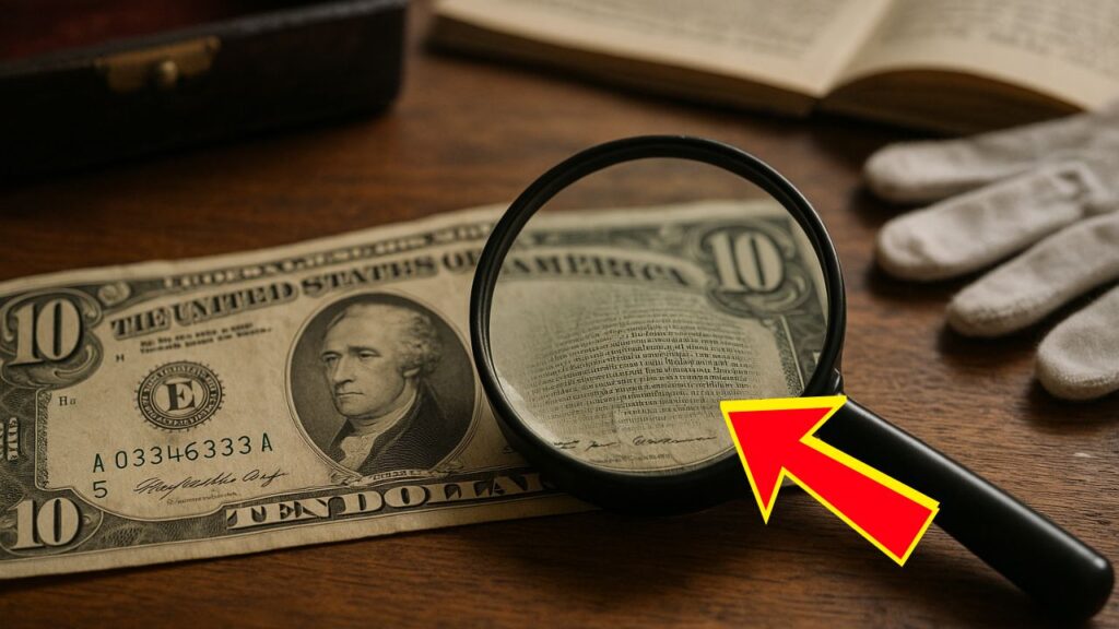 Rare 1950-E $10 Bill With Microprinting Error Surfaces at Illinois Estate Sale
